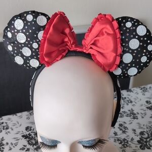 Baublebar Polka Dot Disney Ears with Red Bow